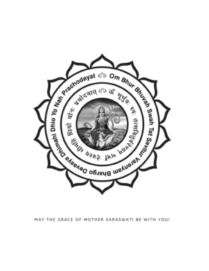 Gayatri Mantra Journal: May the blessings of Mother Saraswati be with you!