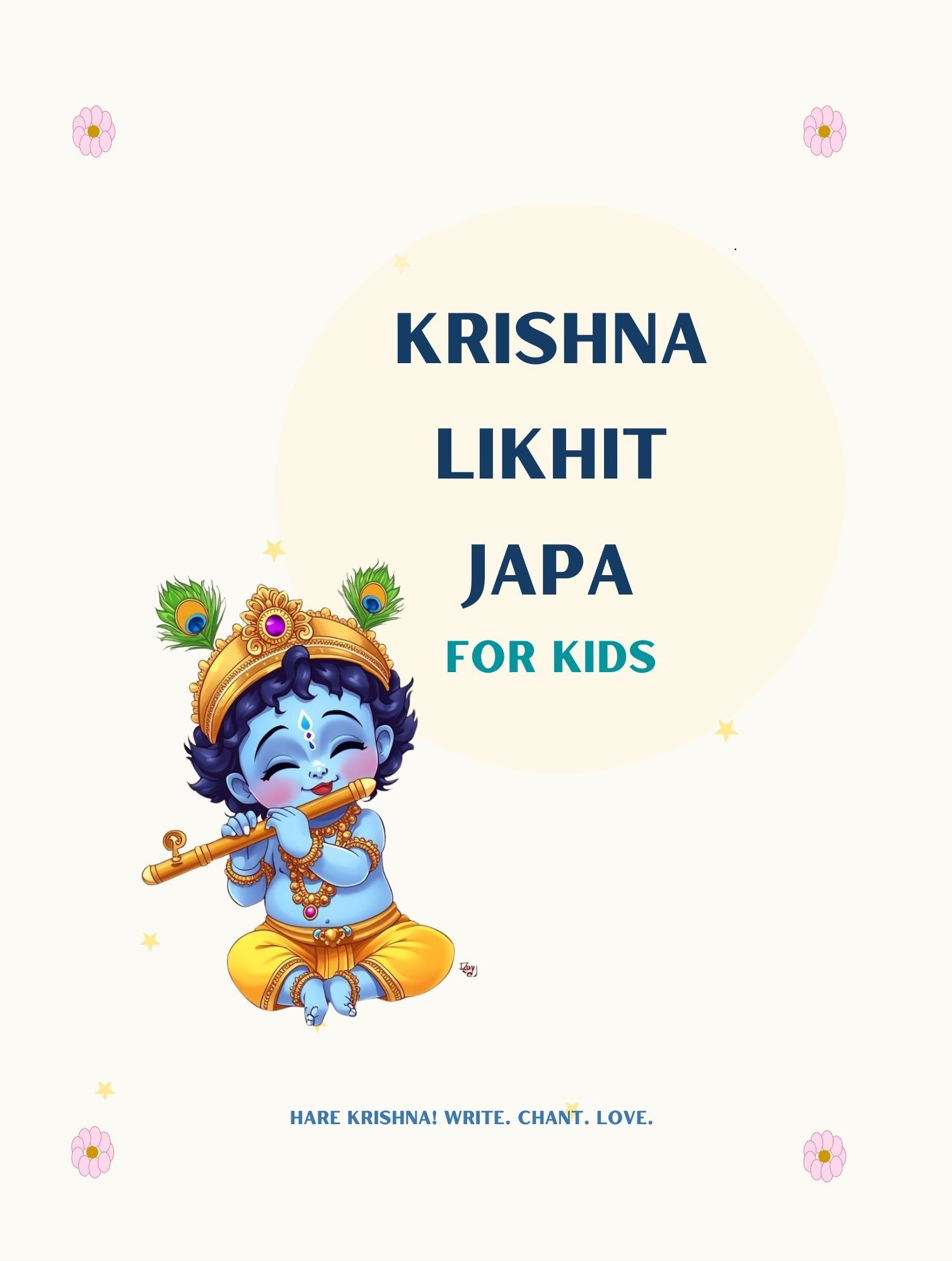 Krishna Likhit Japa Journal for Kids